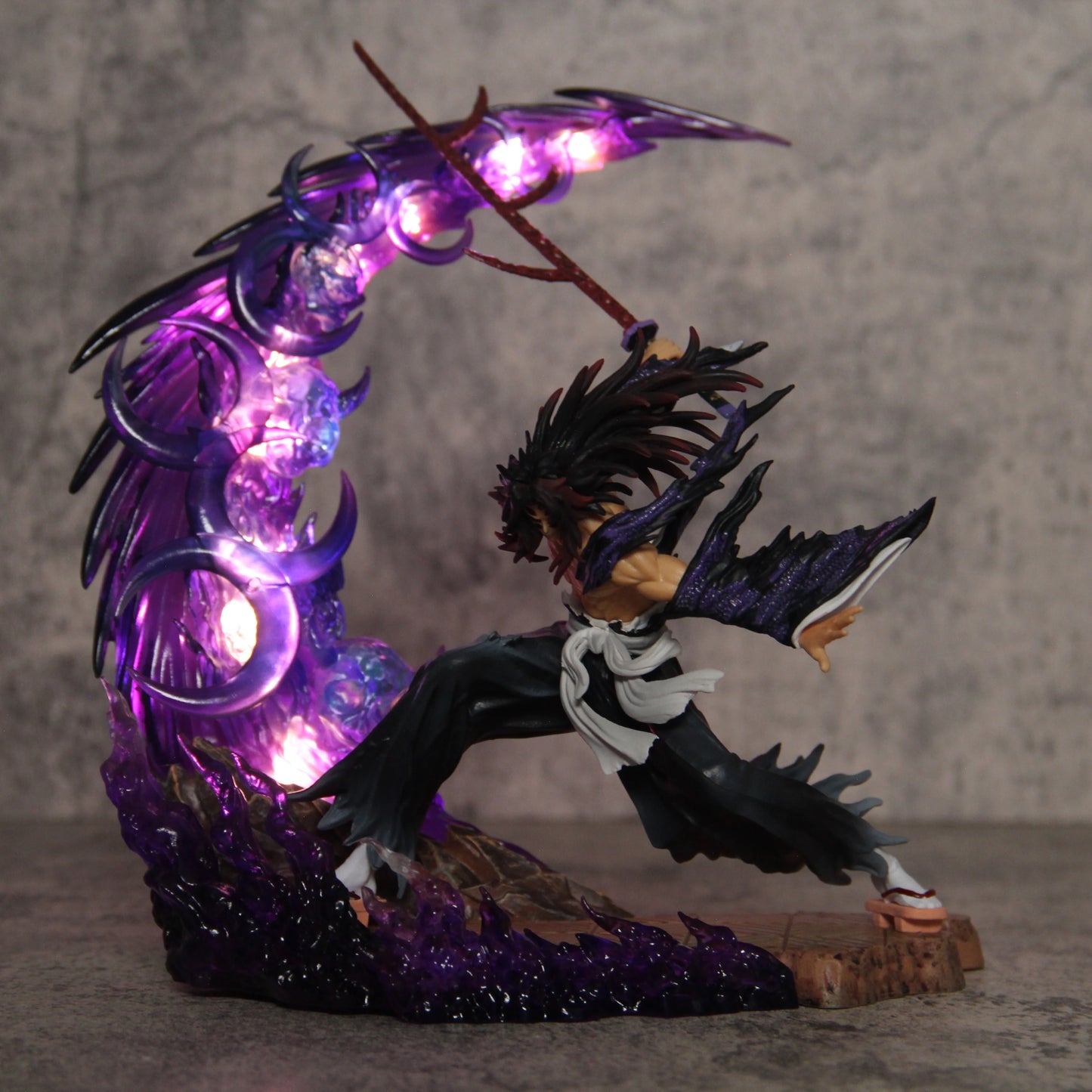 Demon Slayer Anime Figures Tsugikuni Yoriichi Action Figure With Light 23cm Pvc Statue Figurine Model Doll Toys Christmas Gifts