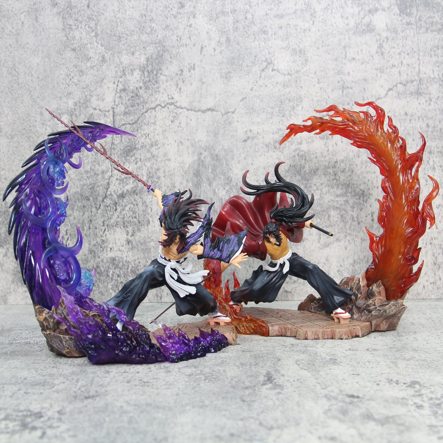Demon Slayer Anime Figures Tsugikuni Yoriichi Action Figure With Light 23cm Pvc Statue Figurine Model Doll Toys Christmas Gifts