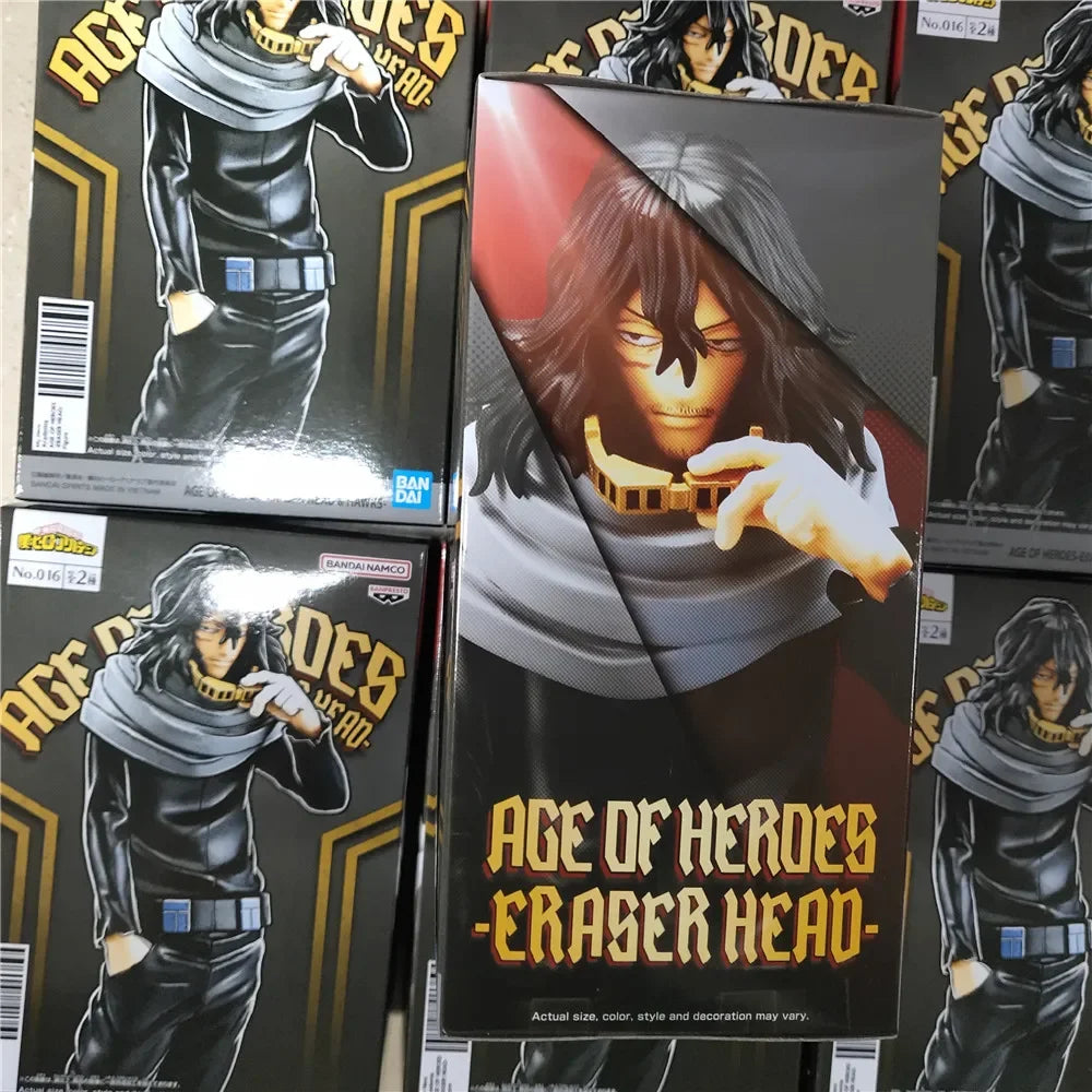 Anime Original Bandai My Hero Academia Aizawa Shouta PVC Action Figures Collect Decorative Model Figurine Toys Birthday Gift