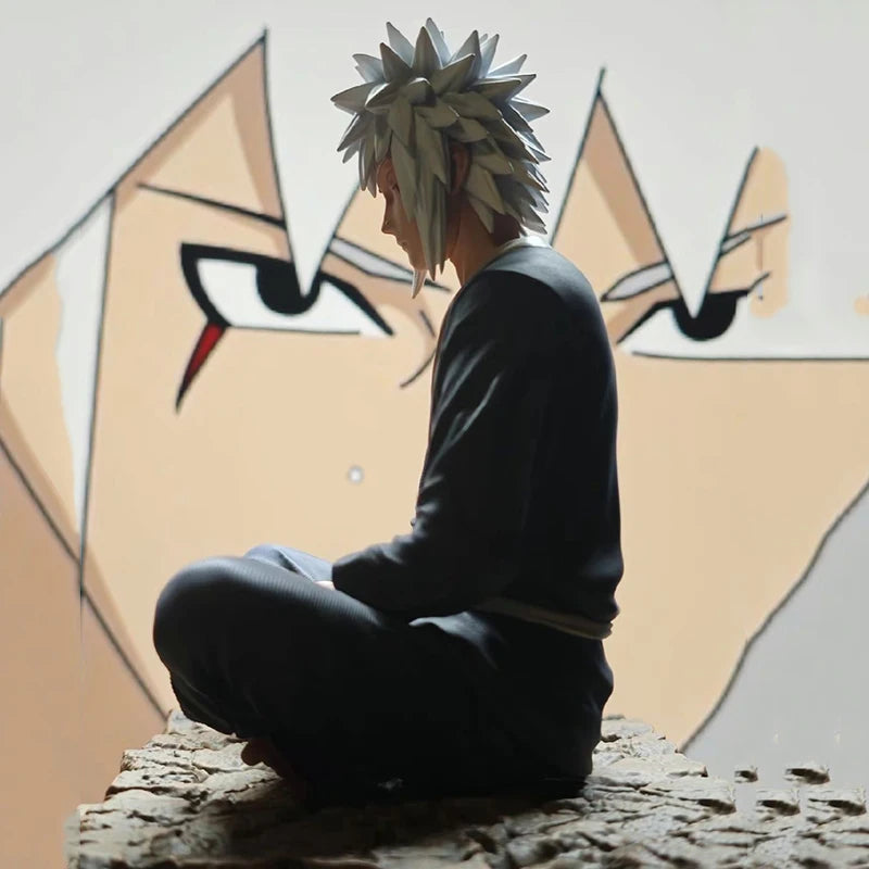 15cm Naruto Shippuden Figurine Uzumaki Naruto Meditating Jiraiya Action Figures PVC Anime Model Collection Perimeter Toys Gifts