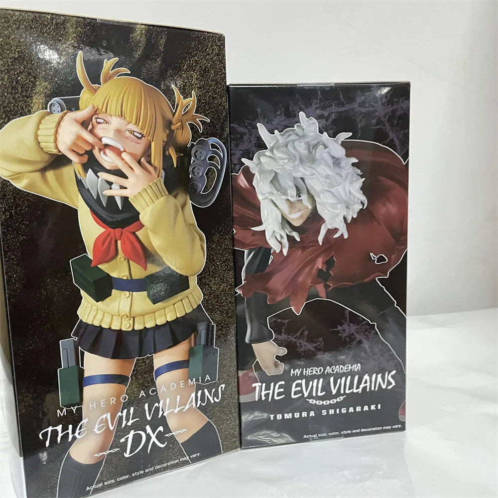 Bandai Original Anime Action Figure MY HERO ACADEMIA THE EVIL VILLAINS-DX-HIMIKO TOGA Ⅲ PVC TOMURA SHIGARAKI Model Toys 10-18CM
