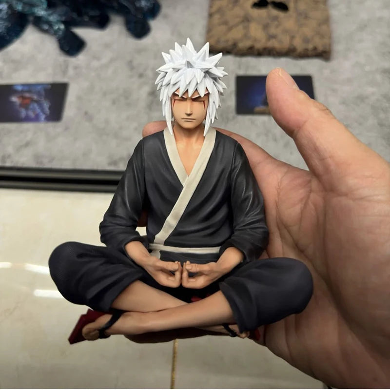 15cm Naruto Shippuden Figurine Uzumaki Naruto Meditating Jiraiya Action Figures PVC Anime Model Collection Perimeter Toys Gifts