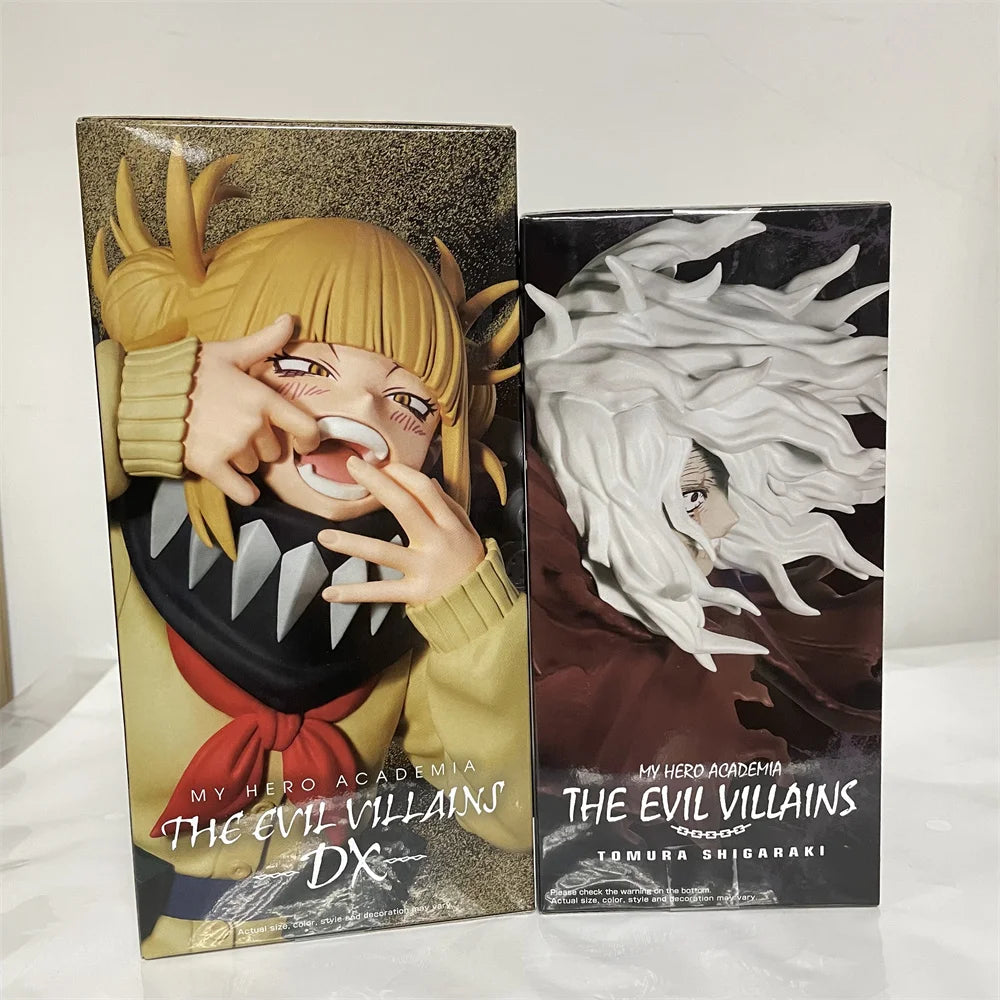 Bandai Original Anime Action Figure MY HERO ACADEMIA THE EVIL VILLAINS-DX-HIMIKO TOGA Ⅲ PVC TOMURA SHIGARAKI Model Toys 10-18CM