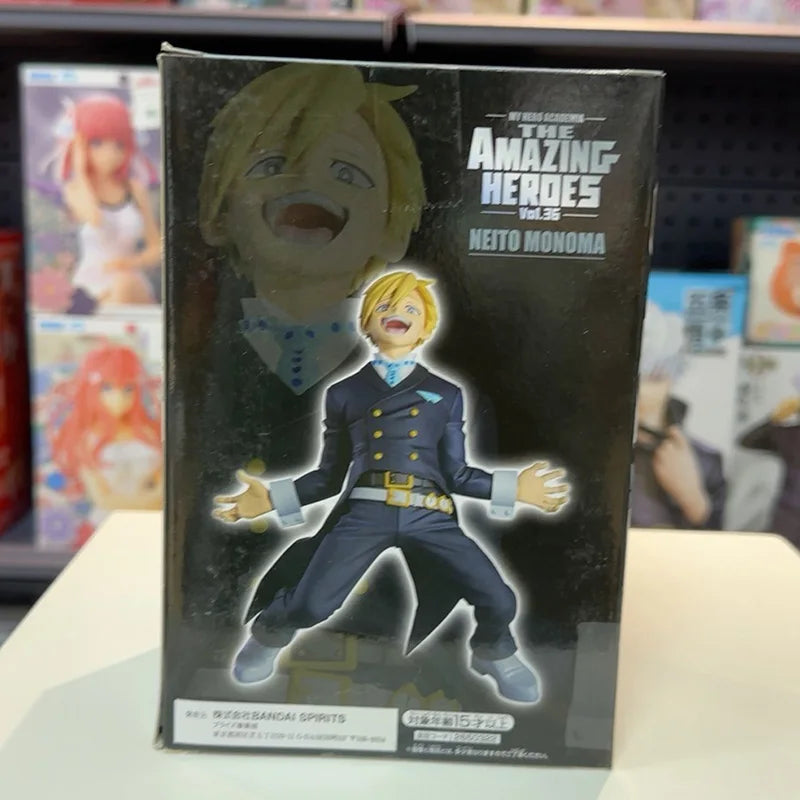 In Stock BANPRESTO My Hero Academia The Amazing Heros Vol.36 Monoma Neito PVC 13CM Anime Action Figures Model Collection Toy