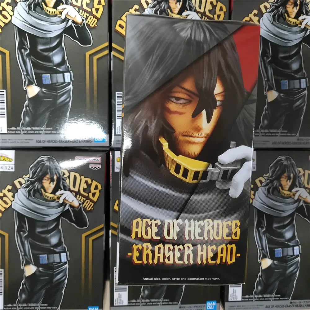 Anime Original Bandai My Hero Academia Aizawa Shouta PVC Action Figures Collect Decorative Model Figurine Toys Birthday Gift