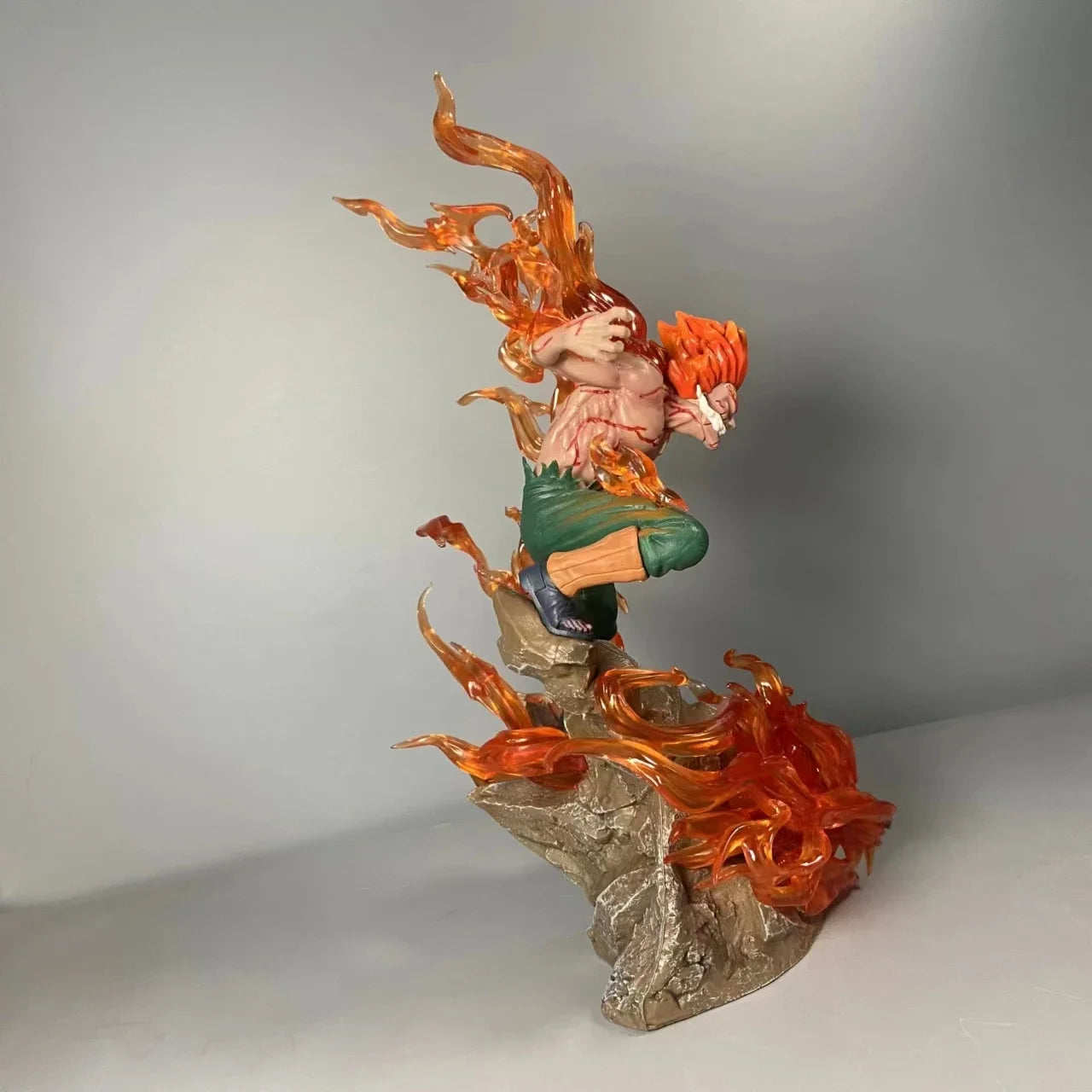 Naruto Might Guy Figure Ten Years of Shinobi Anime Action Figure With Light Immortal Sitting Model Collection Toy Gift Pvc
