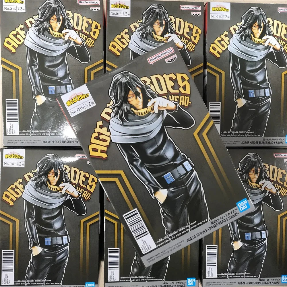 Anime Original Bandai My Hero Academia Aizawa Shouta PVC Action Figures Collect Decorative Model Figurine Toys Birthday Gift