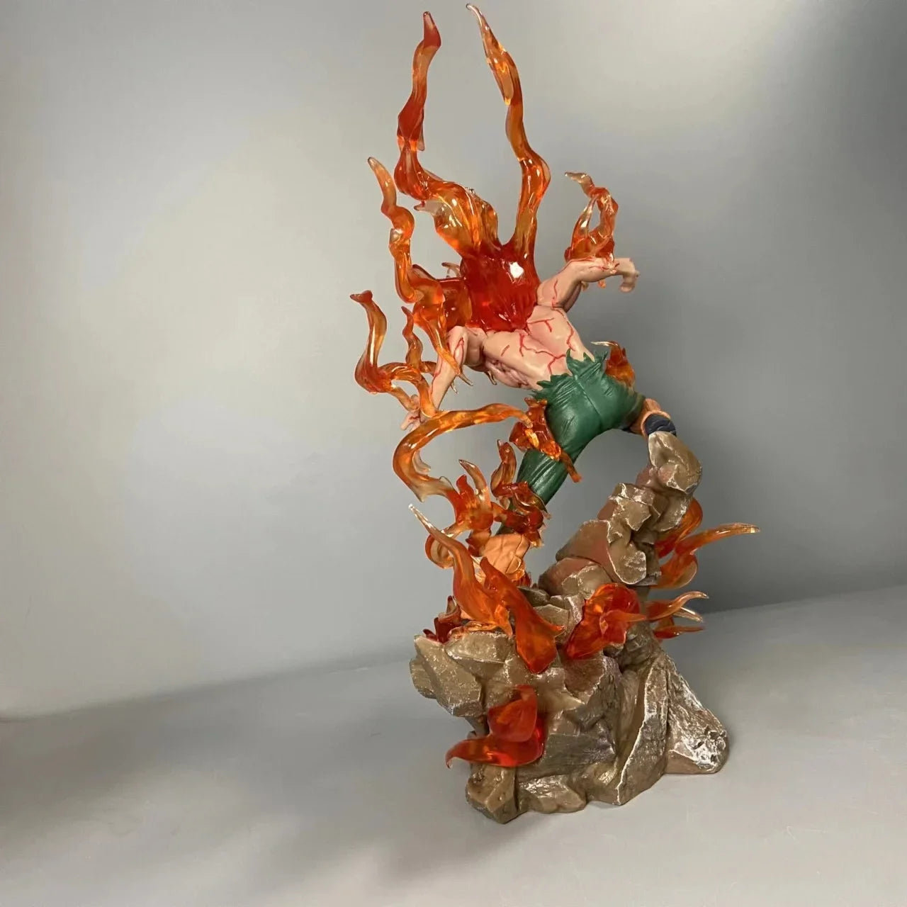 Naruto Might Guy Figure Ten Years of Shinobi Anime Action Figure With Light Immortal Sitting Model Collection Toy Gift Pvc