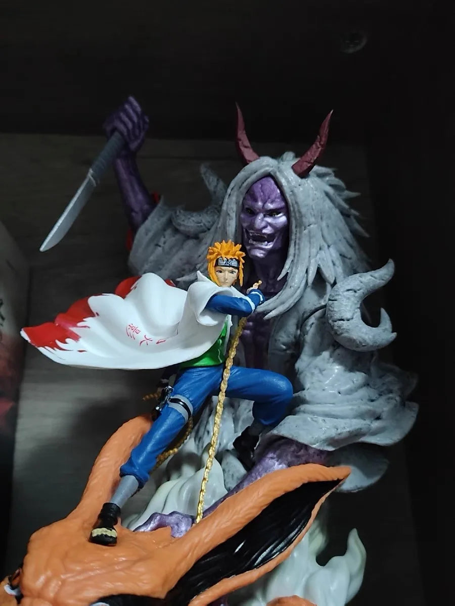 Naruto Namikaze Minato anime Action Figure Naruto Statue Yondaime Hokage Anime Pvc Collectible Model Doll Toys Gift 28cm