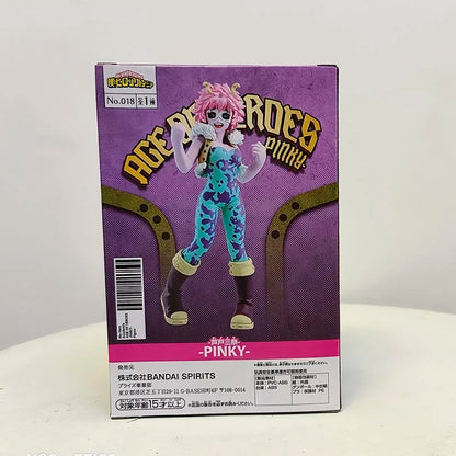 Bandai Original My Hero Academia Anime Figure AOH Ashido Mina PINKY Action Figure Toys for Kids Gift Collectible Model Ornaments