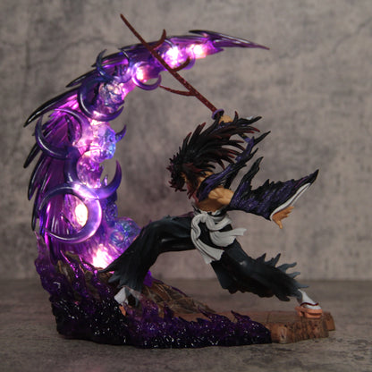 Demon Slayer Anime Figures Tsugikuni Yoriichi Action Figure With Light 23cm Pvc Statue Figurine Model Doll Toys Christmas Gifts