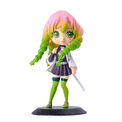 Anime Demon Slayer Figure Nezuko Tanjirou Zenitsu Inosuke Kyoujurou Giyuu Kawaii Qposket Figural  Model Toy Collect Gift