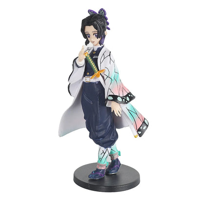 Demon Slayer Anime Figure Kimetsu no Yaiba Action Figure Nezuko/Tanjirou/Zenitsu/Inosuke/Shinobu/Miritsu Figurine Doll Toys Gift