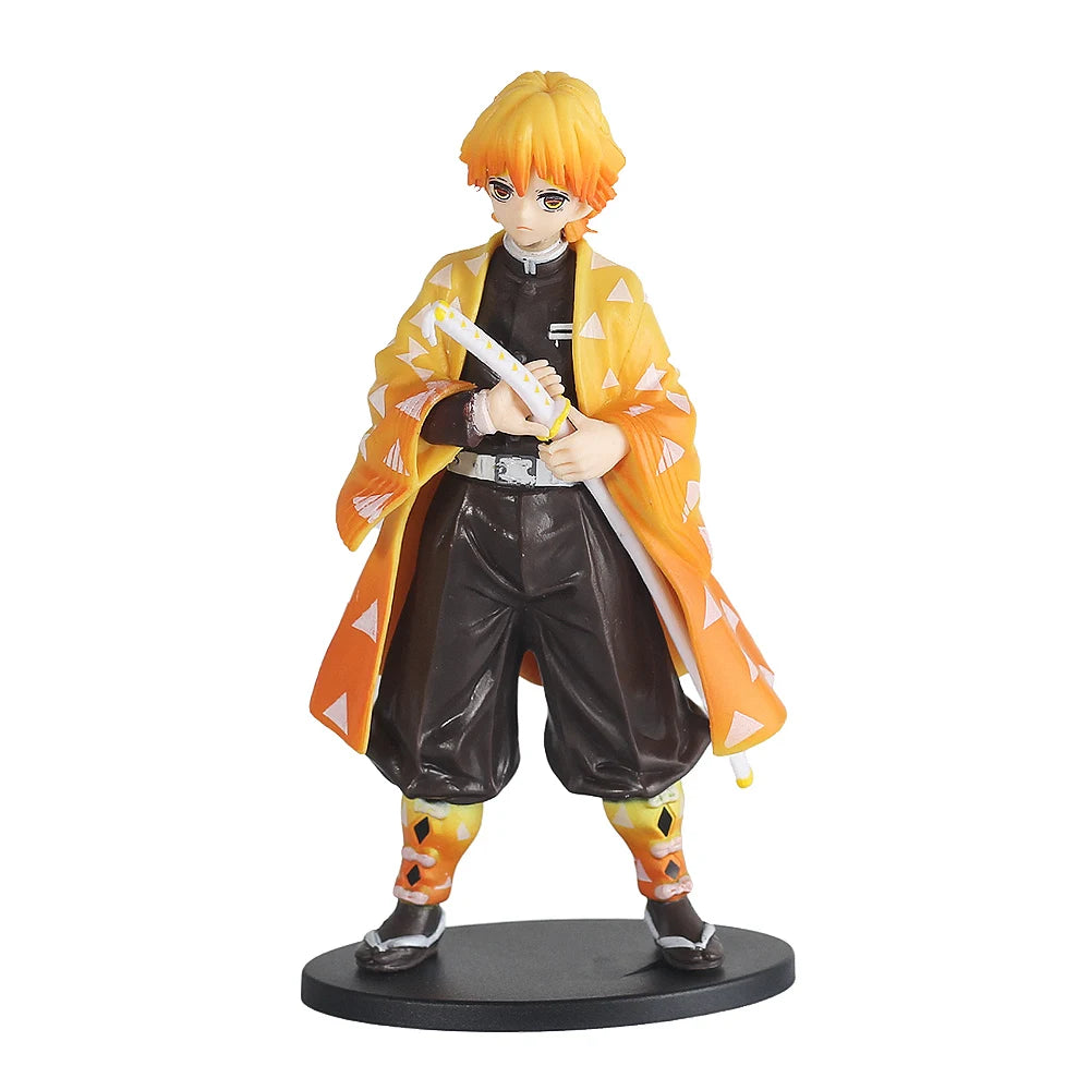 Demon Slayer Anime Figure Kimetsu no Yaiba Action Figure Nezuko/Tanjirou/Zenitsu/Inosuke/Shinobu/Miritsu Figurine Doll Toys Gift