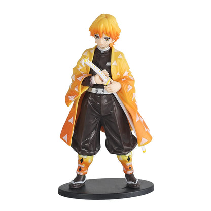 Demon Slayer Anime Figure Kimetsu no Yaiba Action Figure Nezuko/Tanjirou/Zenitsu/Inosuke/Shinobu/Miritsu Figurine Doll Toys Gift