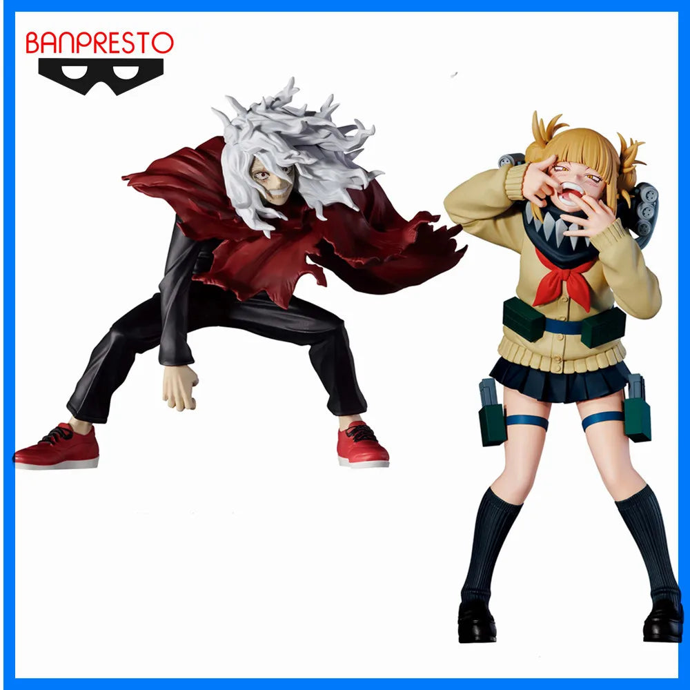 Bandai Original Anime Action Figure MY HERO ACADEMIA THE EVIL VILLAINS-DX-HIMIKO TOGA Ⅲ  PVC TOMURA SHIGARAKI Model Toys 10-18CM