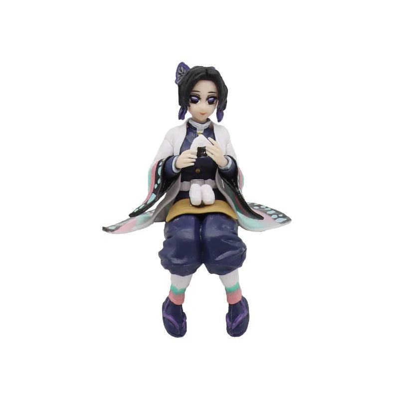 Demon Slayer Anime Figure Kimetsu no Yaiba Action Figure Nezuko/Tanjirou/Zenitsu/Inosuke/Shinobu/Miritsu Figurine Doll Toys Gift