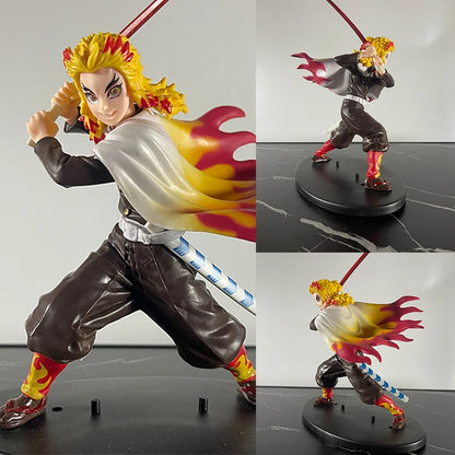 NEW Demon Slayer Anime Figure Tanjirou Agatsuma Zenitsu Kyoujurou Anime Model Action Figure PVC collection Toy for Kids Gift