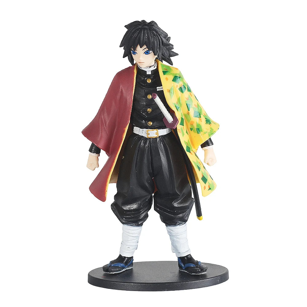 Demon Slayer Anime Figure Kimetsu no Yaiba Action Figure Nezuko/Tanjirou/Zenitsu/Inosuke/Shinobu/Miritsu Figurine Doll Toys Gift