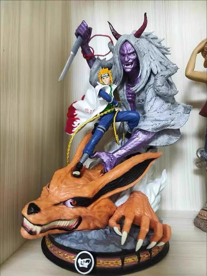 Naruto Namikaze Minato anime Action Figure Naruto Statue Yondaime Hokage Anime Pvc Collectible Model Doll Toys Gift 28cm