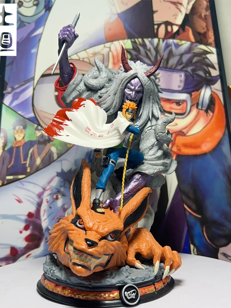 Naruto Namikaze Minato anime Action Figure Naruto Statue Yondaime Hokage Anime Pvc Collectible Model Doll Toys Gift 28cm