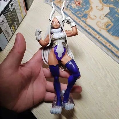 Bandai 16cm Japanese Original Anime Figure My Hero Academias Mirko Action Figure Collectible Model Toys For Children Gift